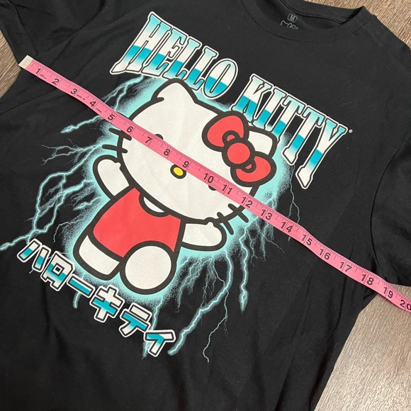 Hello Kitty, Sanrio, Women’s, Black, Thunder & Lightening, T-Shirt. - Picture 5 of 6